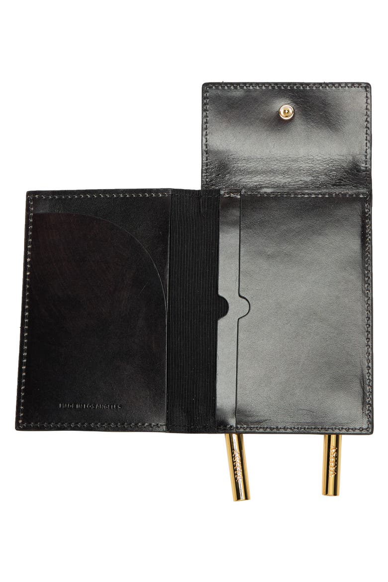 Bolo Leather Passport Cover & Wallet, Alternate, color, ONYX TRILOGY MARBLE