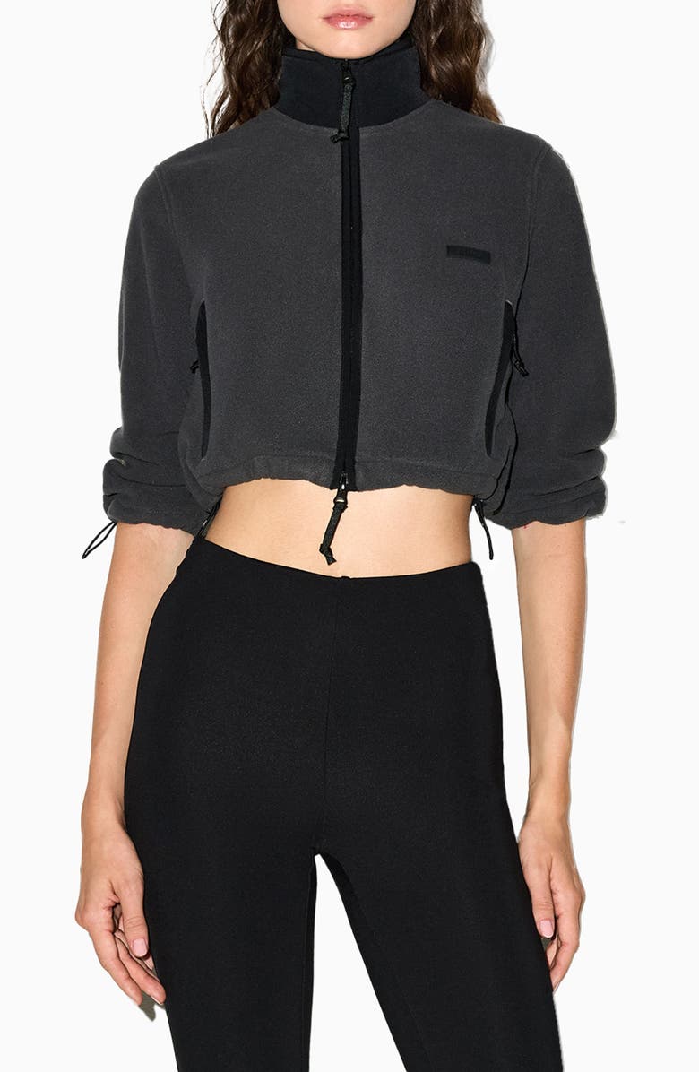 SKIMS Shrunken Zip Jacket, Main, color, Ash