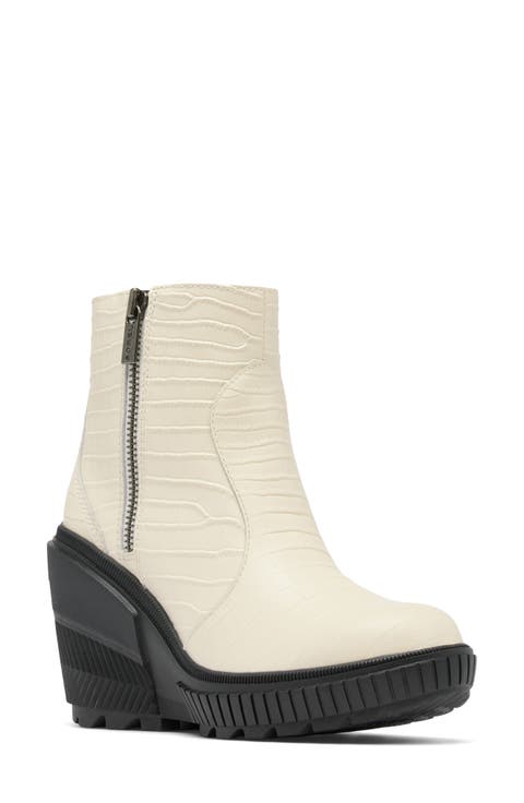 Ona Ave Zip Wedge Bootie (Women)