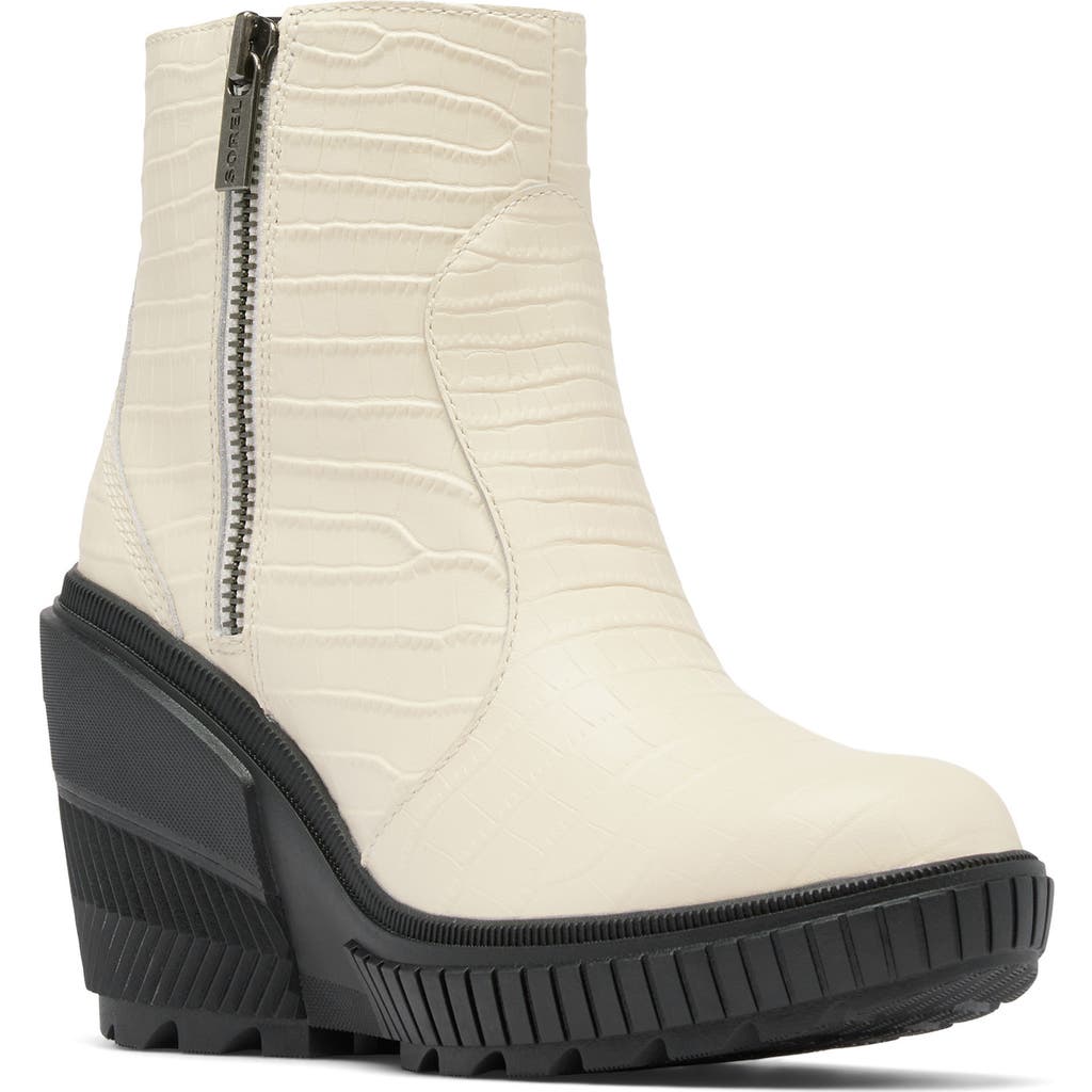 Sorel Ona Ave Zip Wedge Bootie In Black