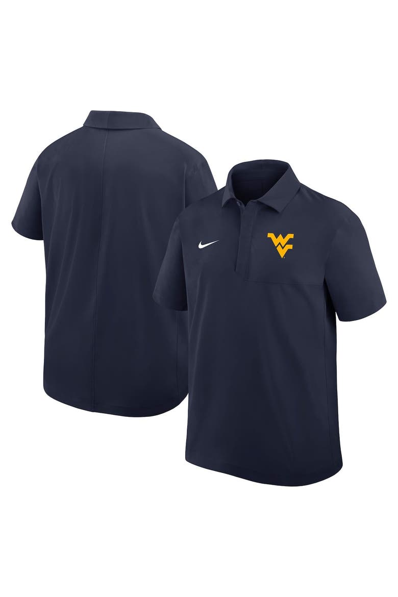 Men's Nike Navy West Virginia Mountaineers 2025 Coaches Sideline Polo, Alternate, color, Navy