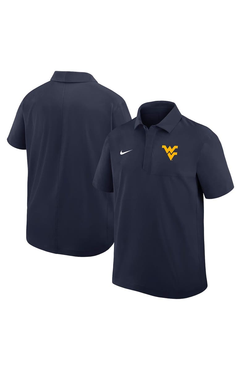 Nike Men's Nike Navy West Virginia Mountaineers 2025 Coaches Sideline Polo, Alternate, color, Navy