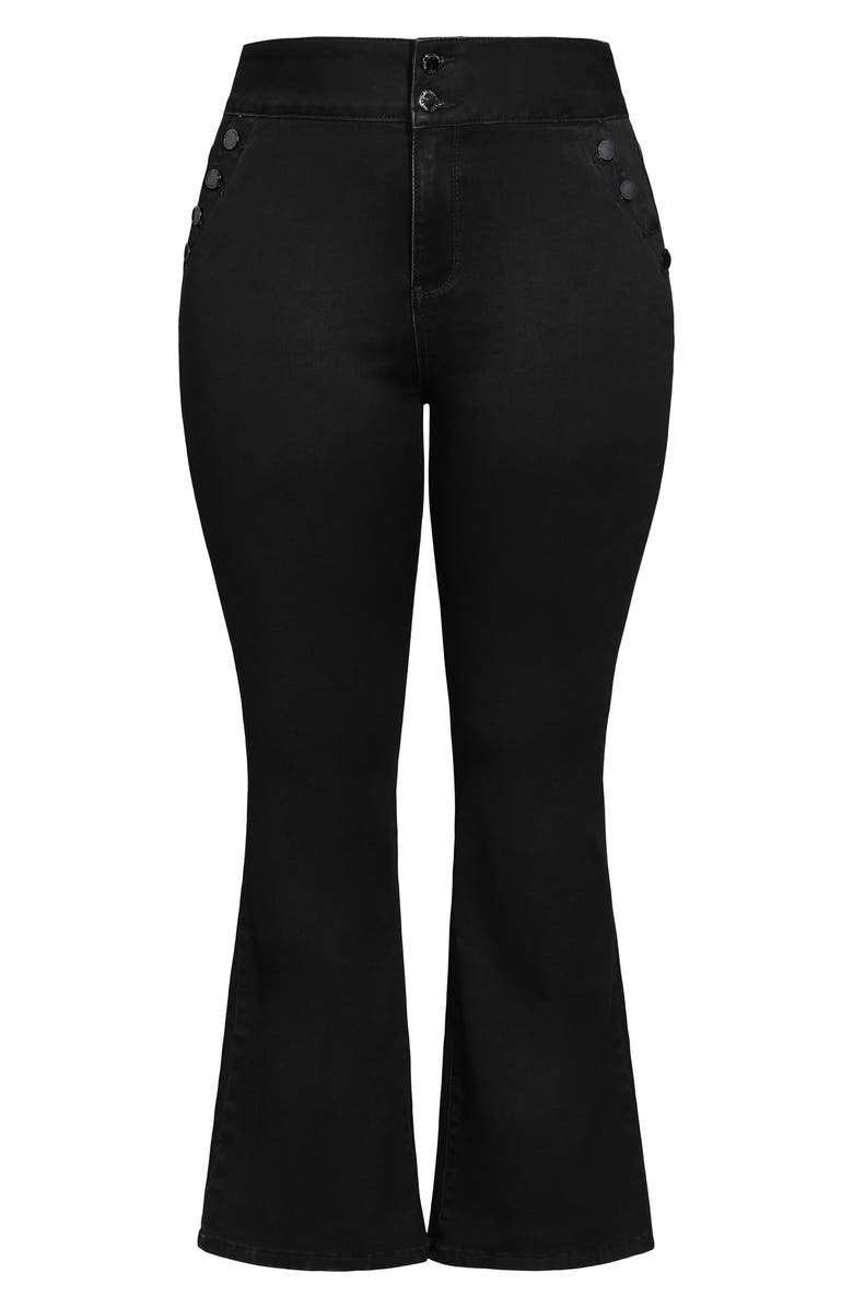 City Chic Harley Button Bootcut Jeans, Alternate, color,