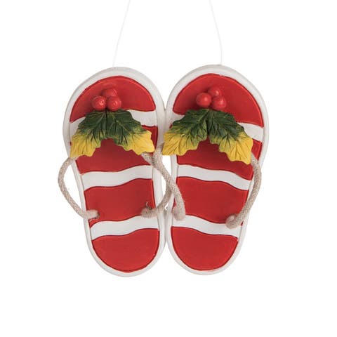 Holly Berries Flipflops Ornament