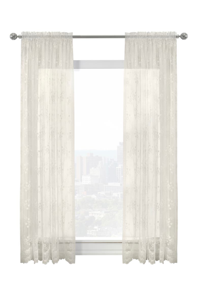 Single Indoor Curtain Panel, Main, color, EGGSHELL