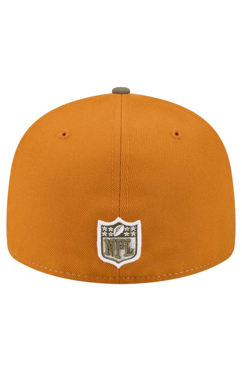 New Era Men's New Era Olive/Brown Green Bay Packers Two-Tone Color Pack Split Panel 59FIFTY Fitted Hat, Alternate, color, Olive