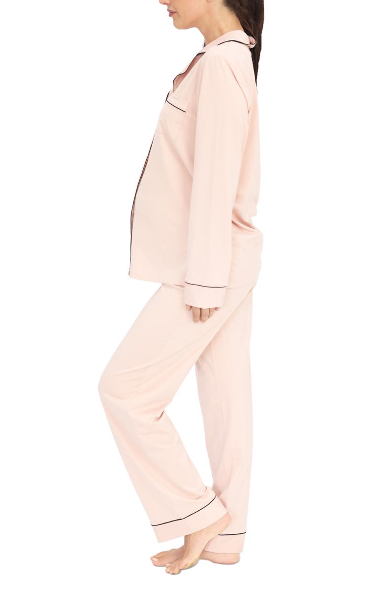 Angel Maternity Button Front Maternity Pajamas, Alternate, color,