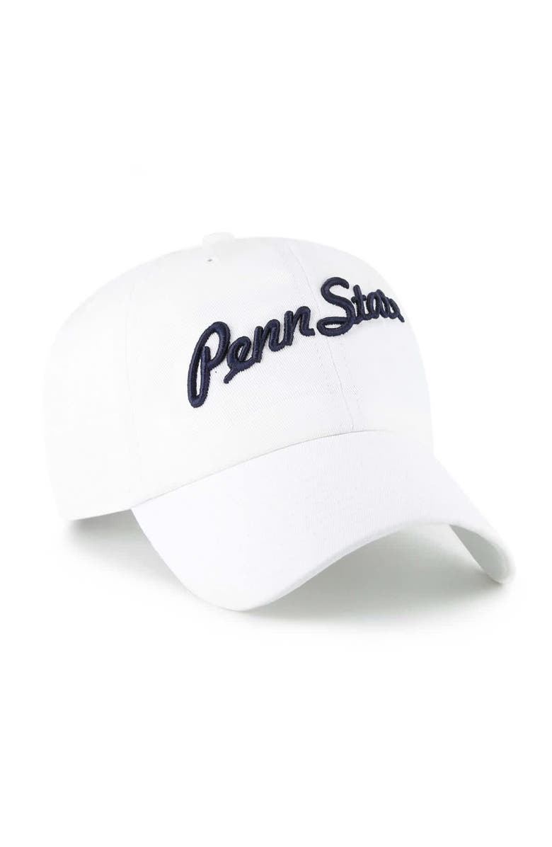 '47 Men's '47 White Penn State Nittany Lions Vault Clean Up Adjustable Hat, Alternate, color, White