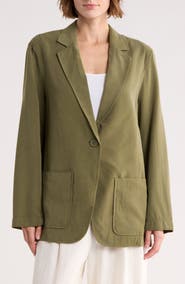 MAX STUDIO Single Button Blazer