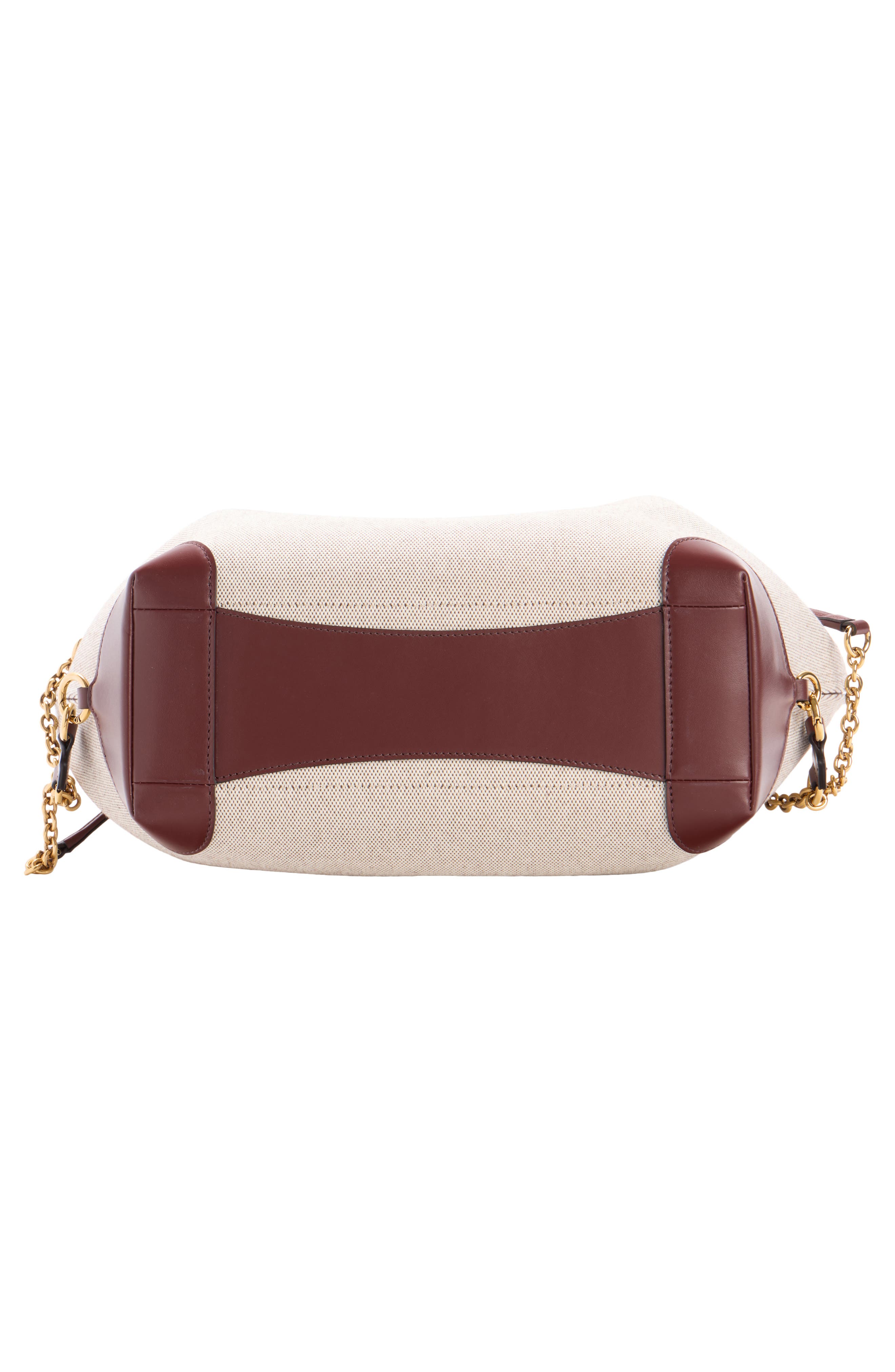 Clover Double Carry Canvas & Leather Tote, Alternate, color, CLAY BROWN