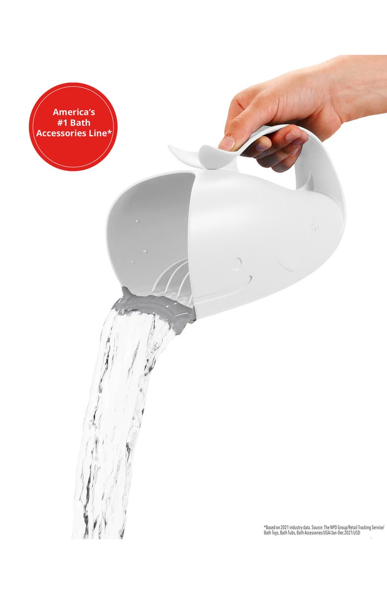 Skip Hop Moby Waterfall Bath Rinser, Alternate, color, White