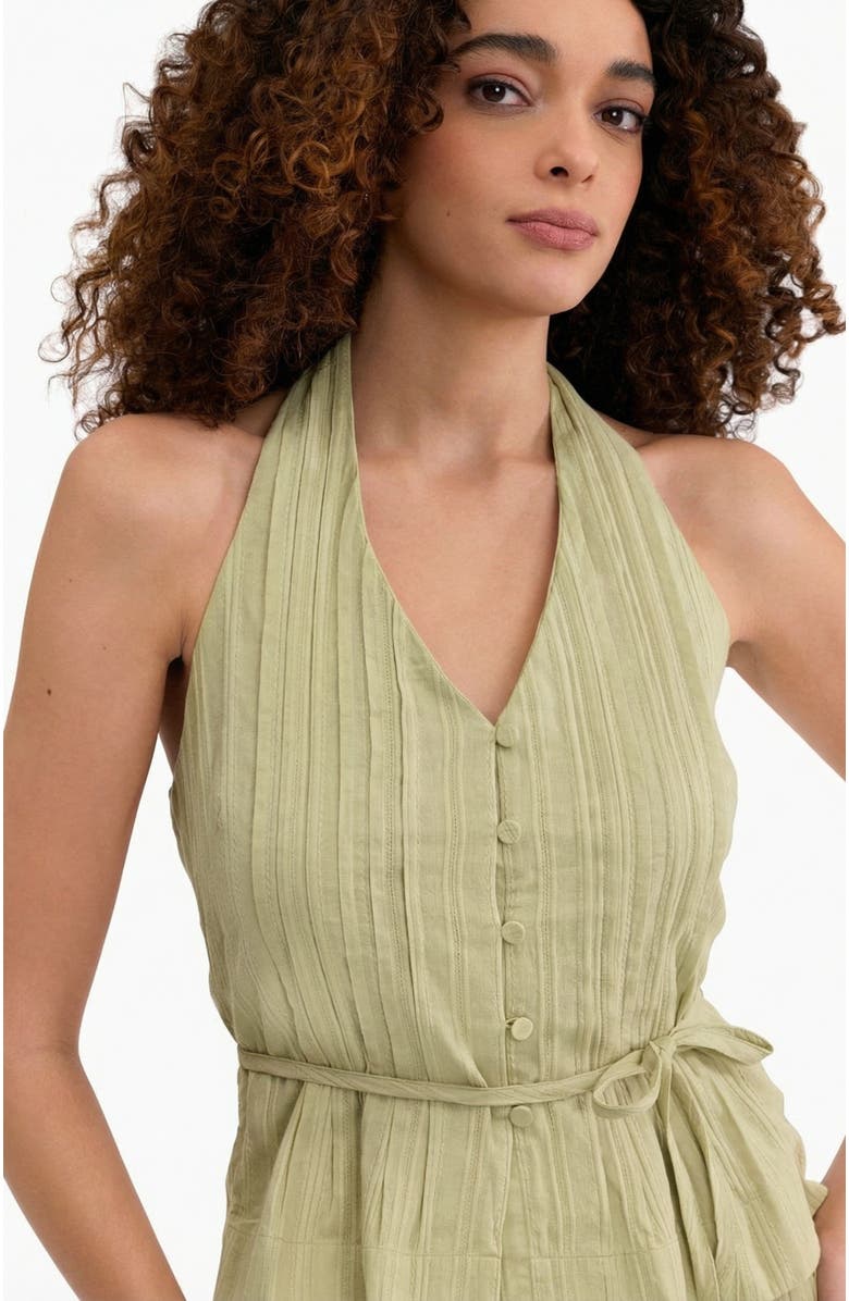 Rebecca Taylor Marianne Halter Top, Alternate, color, Pale Sage