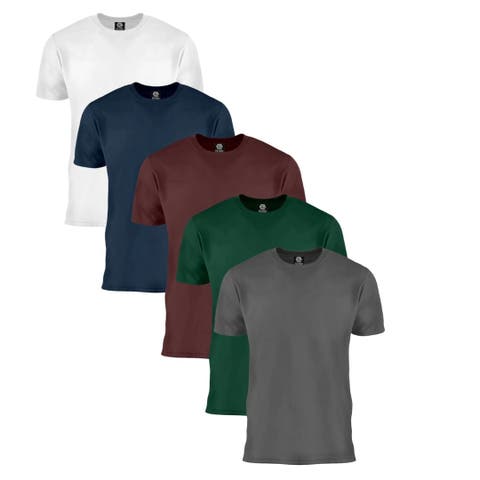 Men Tee Crew Neck Basic Training 5 Pack