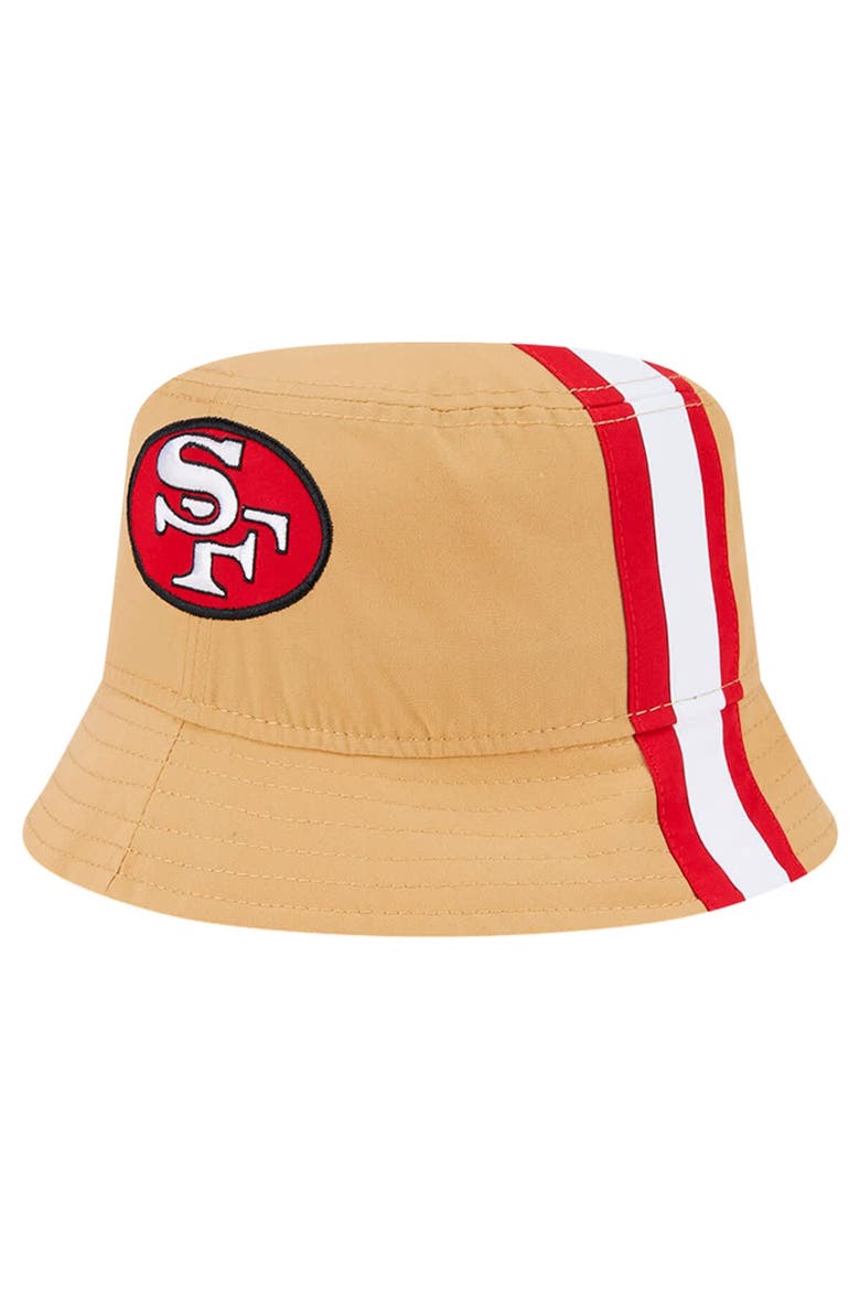 Men's New Era Gold San Francisco 49ers Helmet Bucket Hat, Main, color, Gold