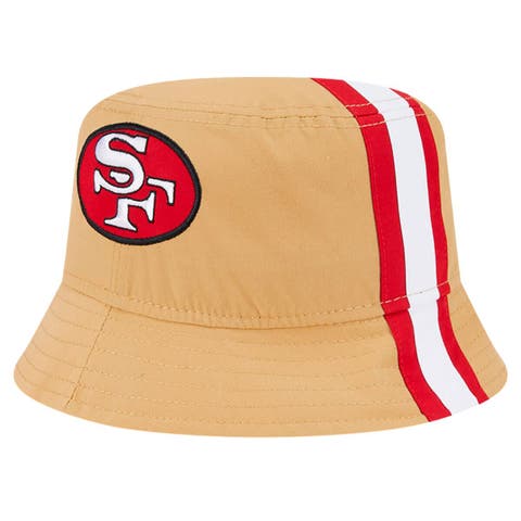 Men's New Era Gold San Francisco 49ers Helmet Bucket Hat