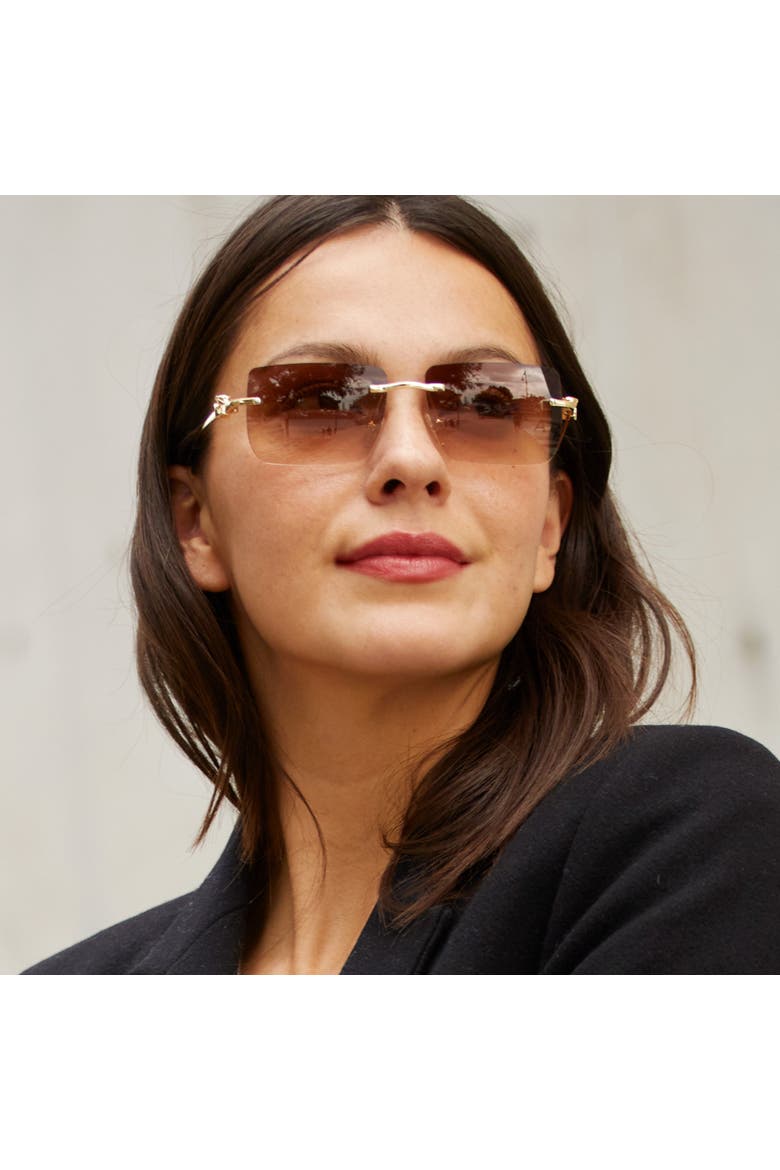 The Sunset Sunglasses, Alternate, color, Brown