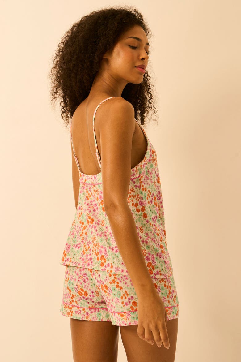 Cami & Short Set, Alternate, color, Sweet Posy