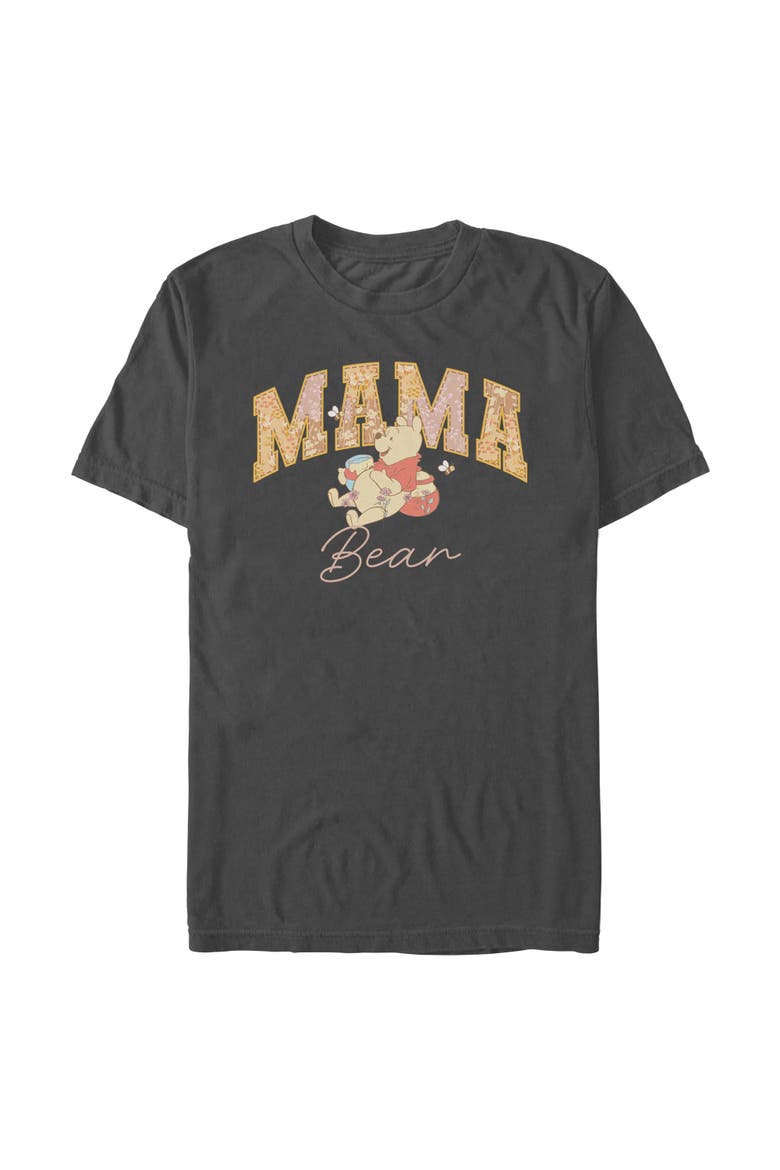 Men's Winnie the Pooh Collegiate Mama Bear  Graphic T-Shirt, Main, color, Charcoal