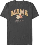 Winnie the Pooh Men's Winnie the Pooh Collegiate Mama Bear  Graphic T-Shirt