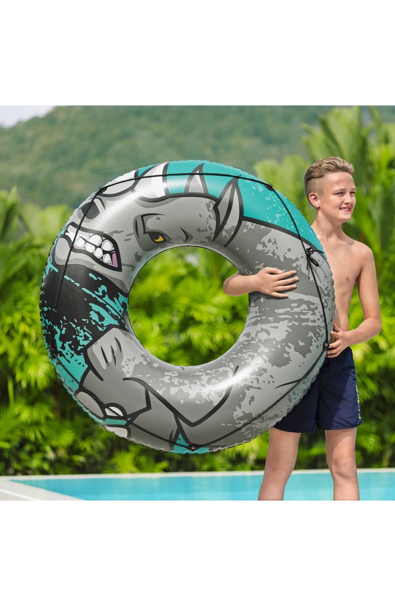 H2OGO! Rhino Rider Swim Tube 48" Ages 12+, Alternate, color, Gray