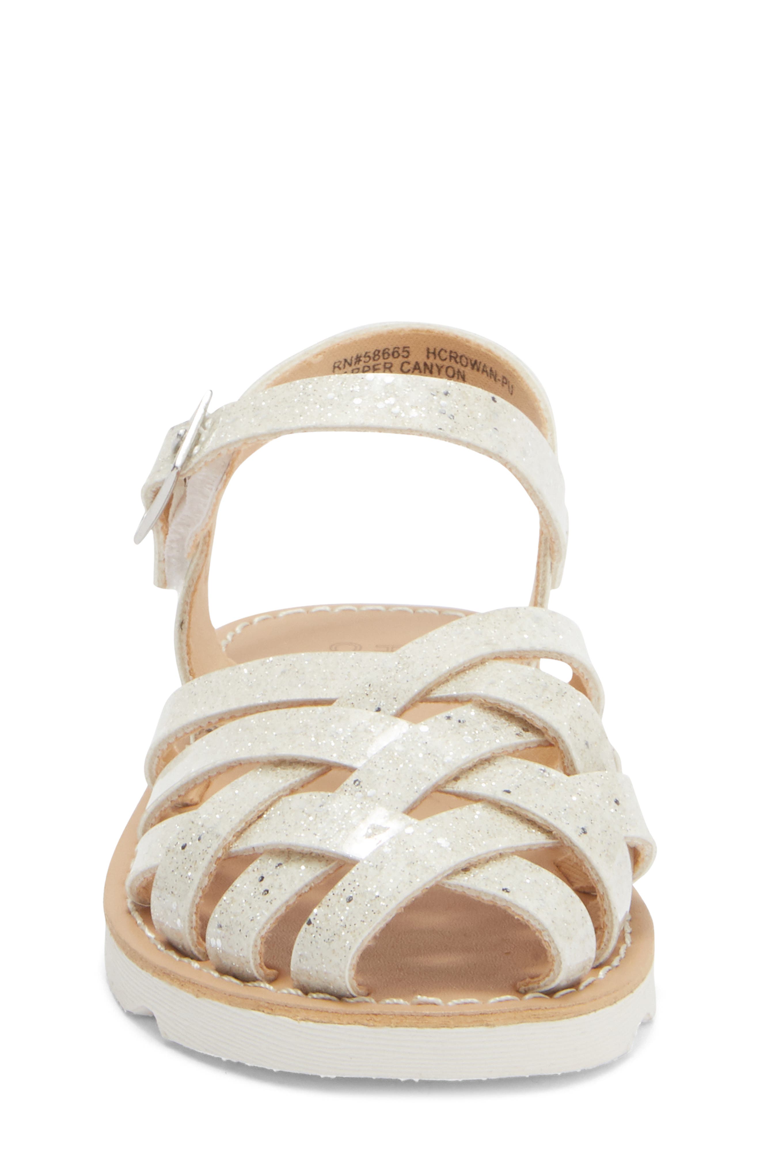 Harper Canyon Kids' Rowan Sparkle Fisherman Sandal, Alternate, color, 