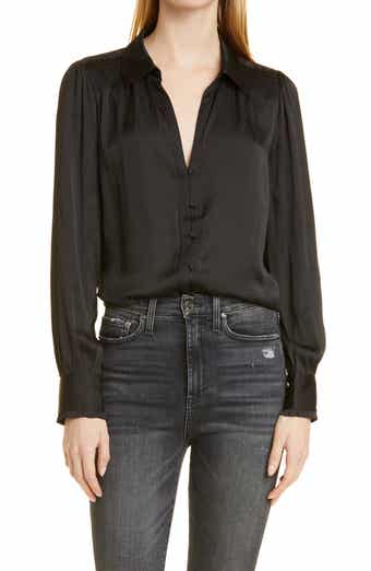 PAIGE Augustine Satin Blouse