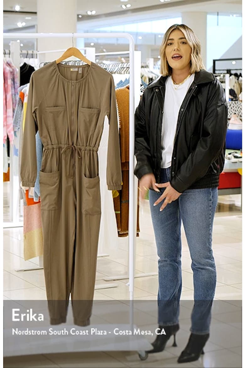 Getaway Long Sleeve Zip-Up Jumpsuit video