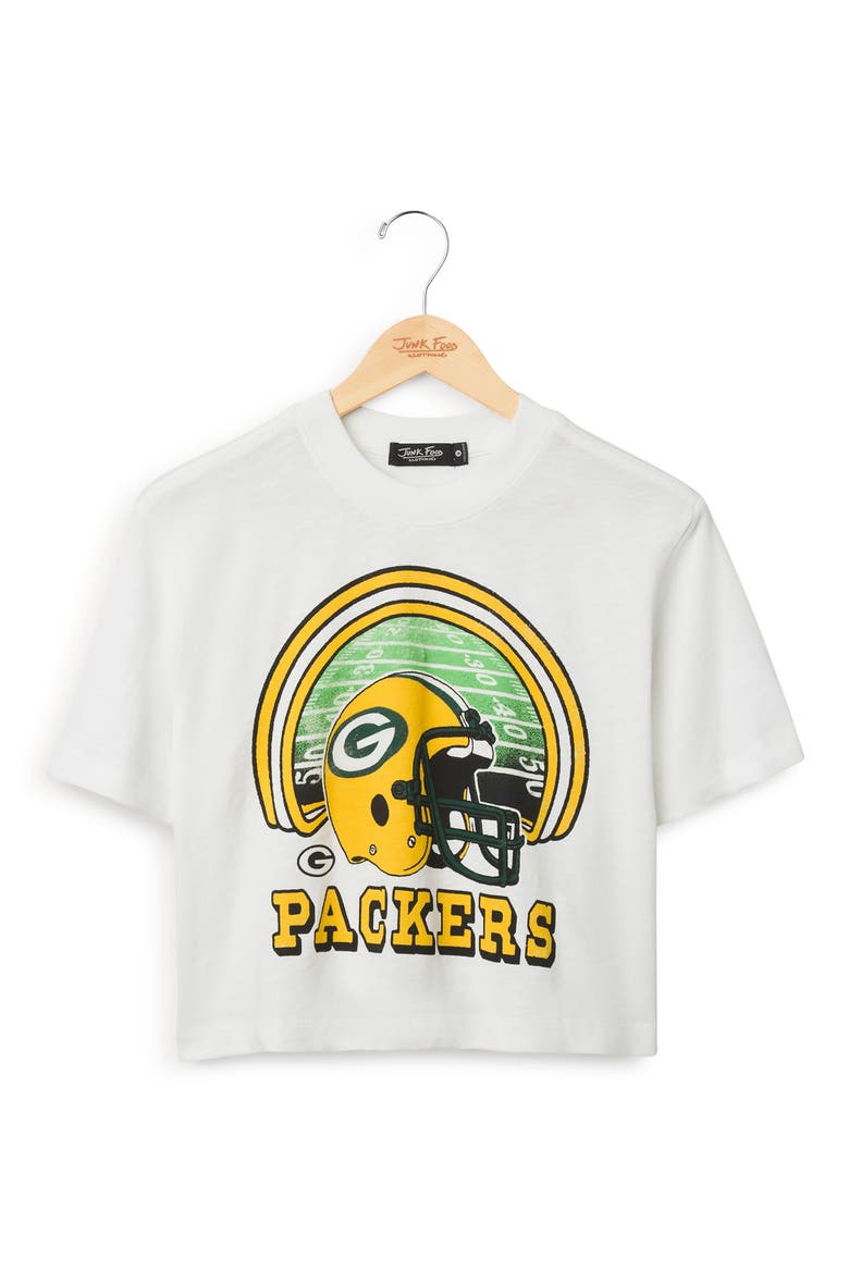 Packers Graphic Cropped T-Shirt, Main, color, VINTAGE WHITE