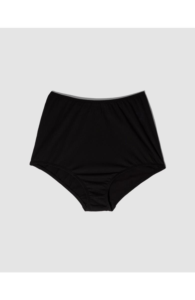 ODDOBODY Organic Cotton High Waisted Brief, Main, color, Midnight