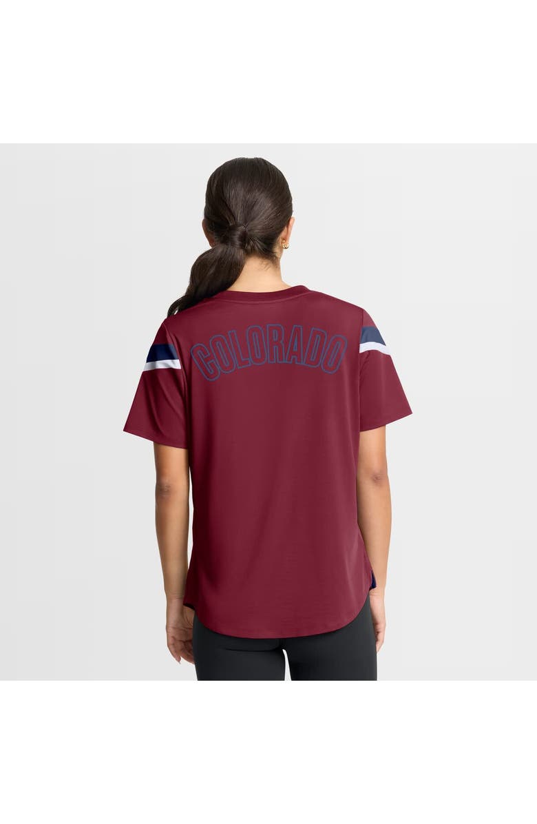 FANATICS Women's Fanatics Burgundy Colorado Avalanche Offside Athena T-Shirt, Alternate, color, Burgundy