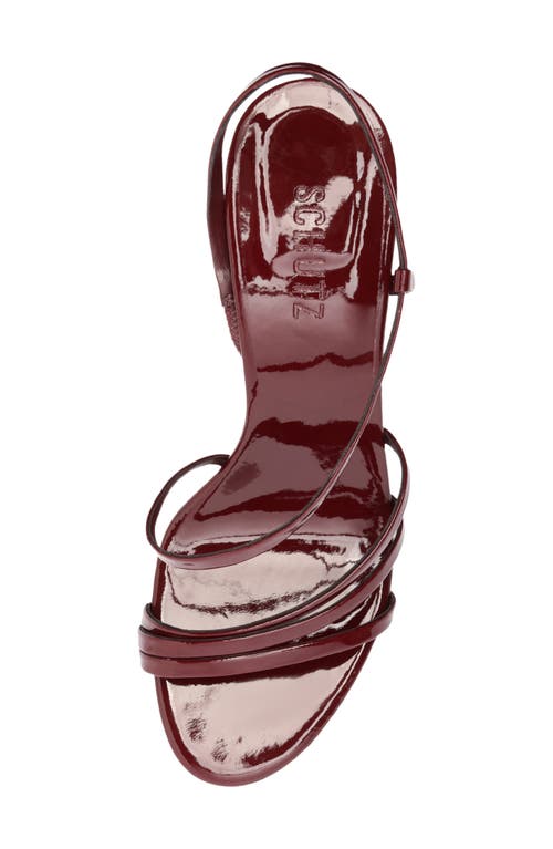 Schutz Annie Curve Slingback Sandal In Burgundy