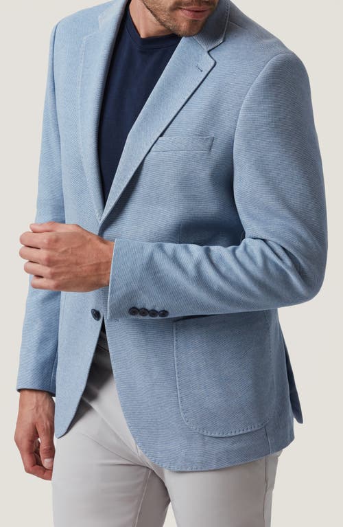 34 Heritage Matteo Piqué Sport Coat In Blue