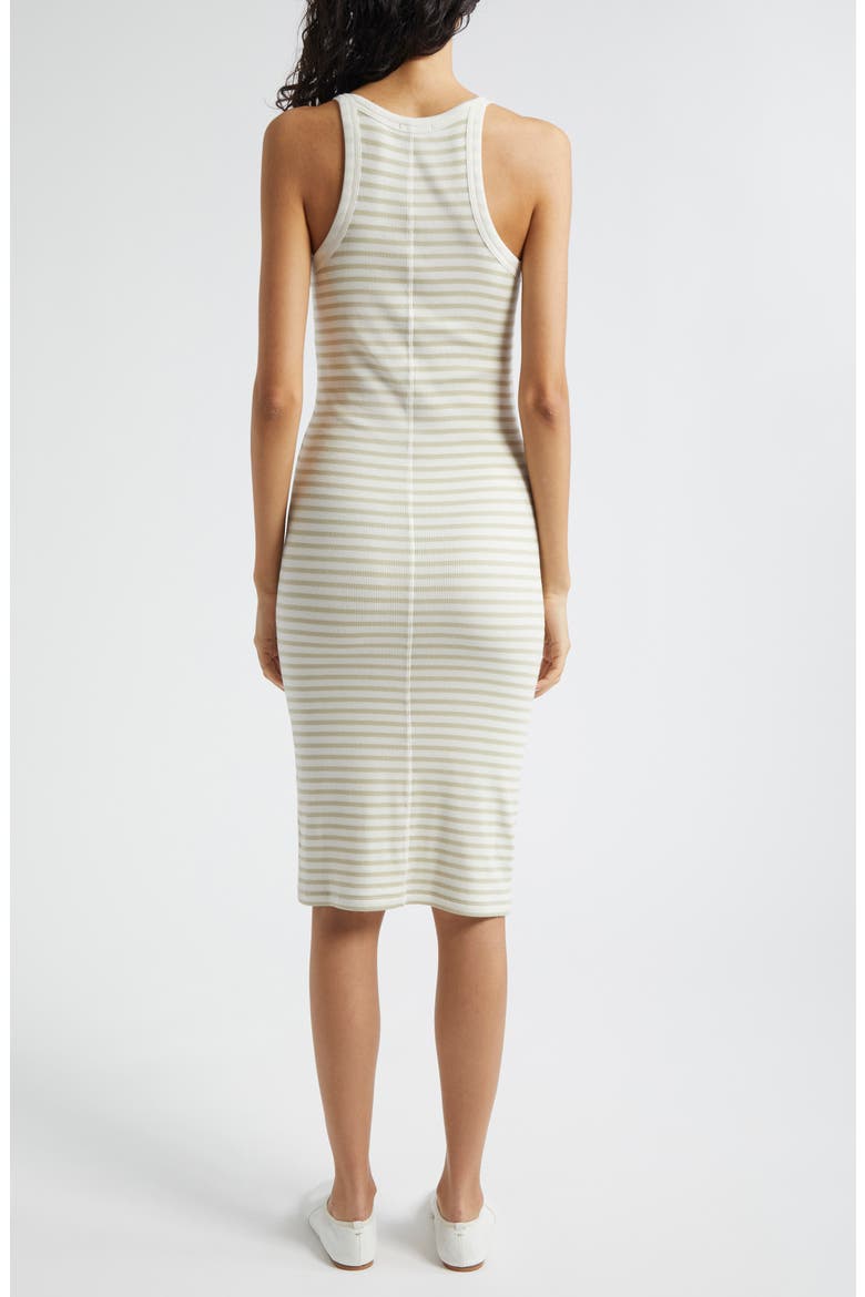 Stripe Rib Tank Dress, Alternate, color, CHALK / MORNING MIST