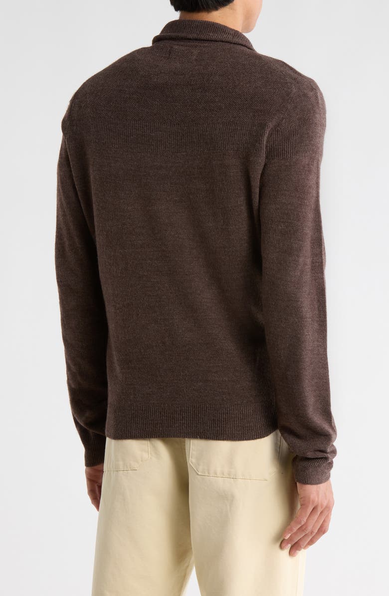 WEATHERPROOF VINTAGE Half Zip Sweater, Alternate, color, Chocolate Torte