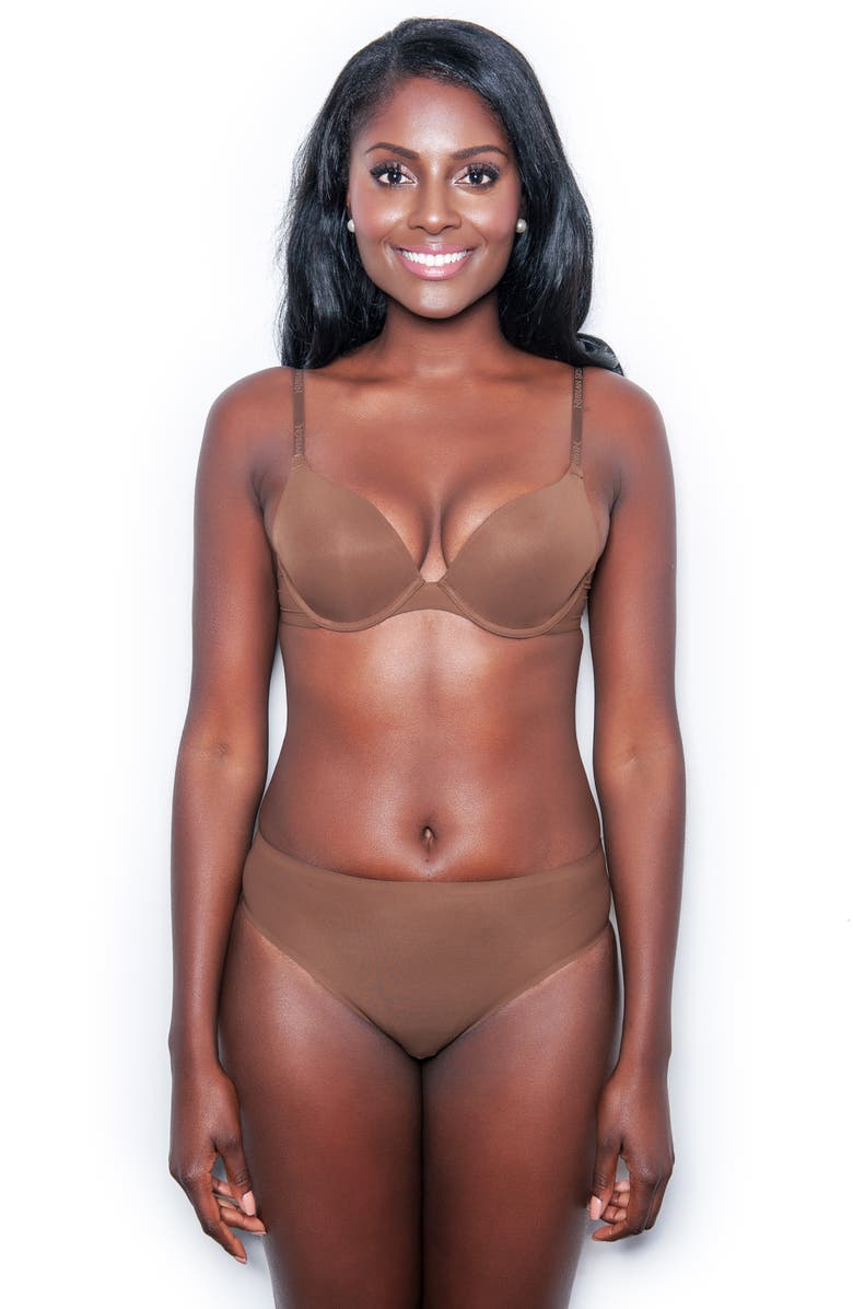 Nubian Skin 'Essential' Underwire T-Shirt Bra, Alternate, color,