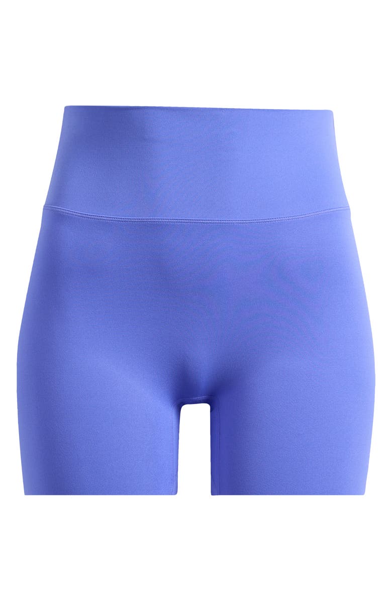 Nike Zenvy Gentle Support High Waist Biker Shorts, Alternate, color, Sapphire/ White