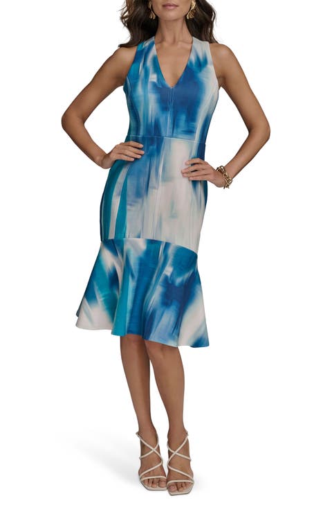 Sleeveless Ruffle Hem Dress