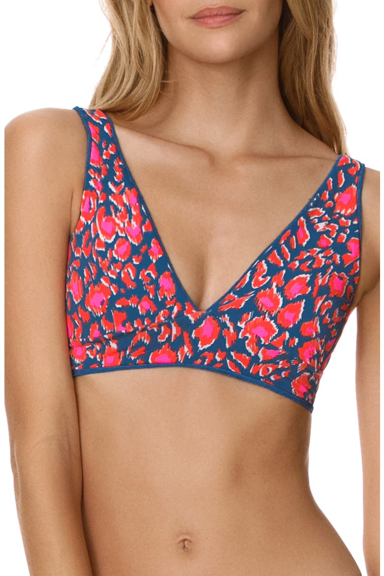 Allure Reversible Lace-Up Bikini Top, Alternate, color, BLUE