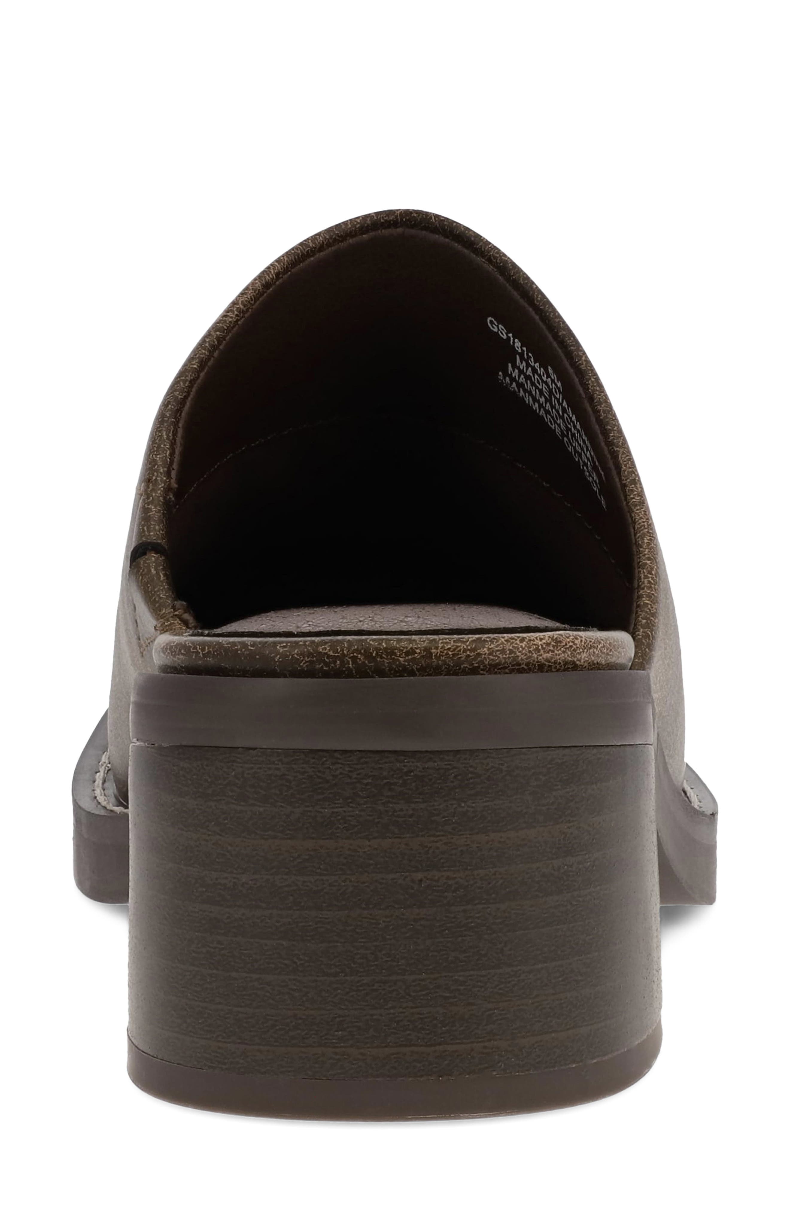 Amandine Clog, Alternate, color, BROWN