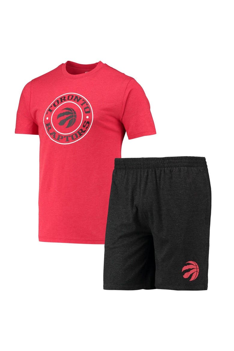 Men's Concepts Sport Black/Red Toronto Raptors T-Shirt & Shorts Sleep Set, Main, color, Black