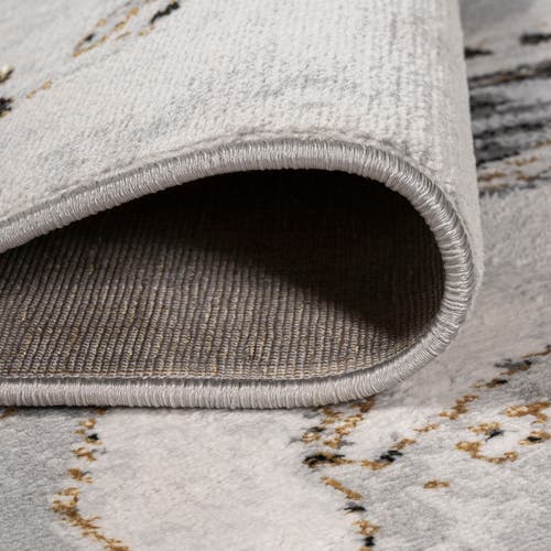 Jonathan Y Swirl Marbled Abstract Area Rug In Gray/black