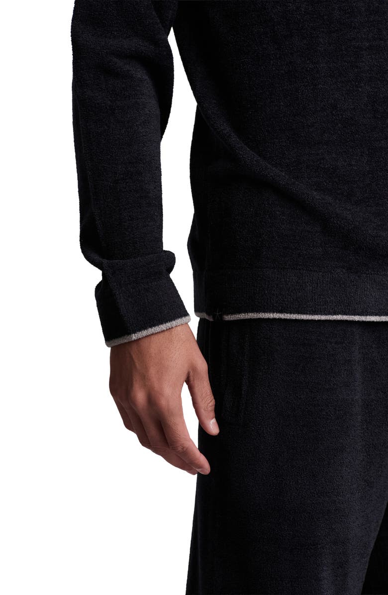 Barefoot Dreams<sup>®</sup> CozyChic Ultra Lite<sup>®</sup> V-Neck Sweater, Alternate, color, Black