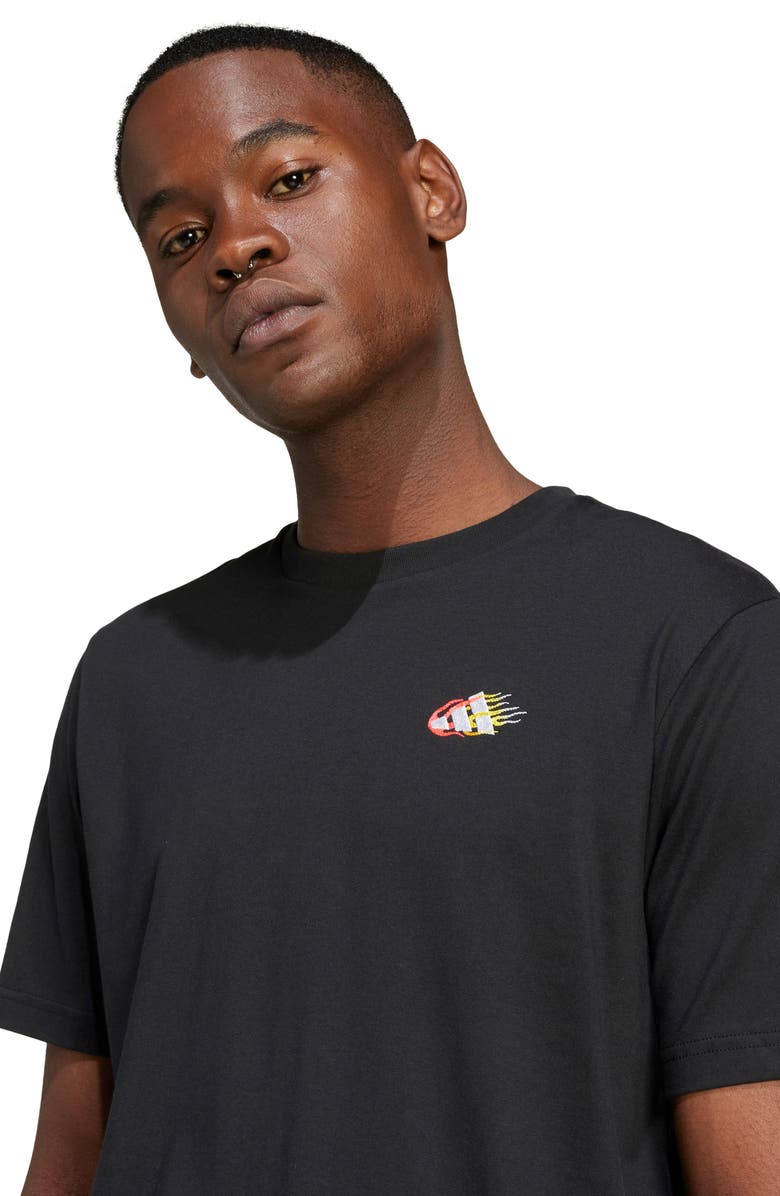 adidas Lounge Mini Embroidery Graphic T-Shirt, Alternate, color,