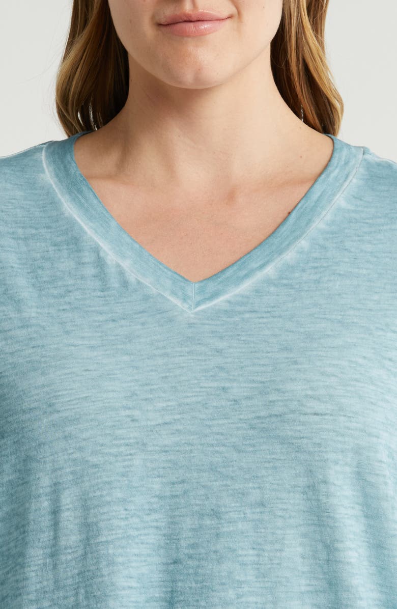 Eileen Fisher Organic Cotton V-Neck T-Shirt, Alternate, color,