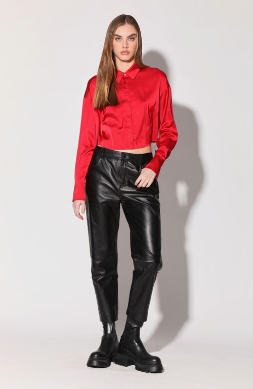 Shop Walter Baker Montana Button-up Shirt In Red
