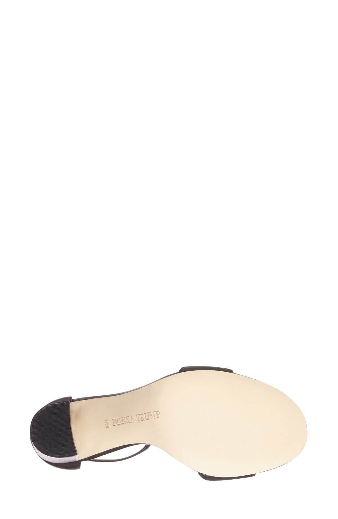 'Klover' Block Heel Ankle Strap Sandal, Alternate, color, BLACK NAPPA