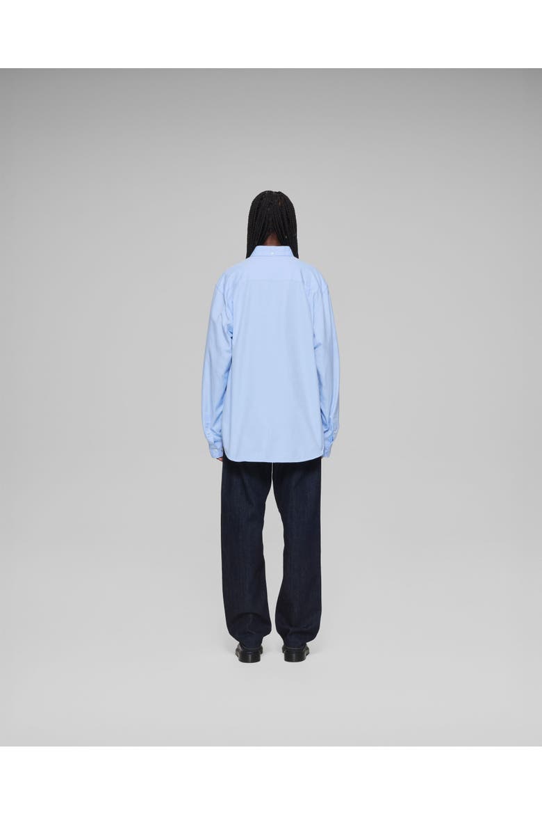Cashmere Button Down Shirt, Alternate, color, Light Blue