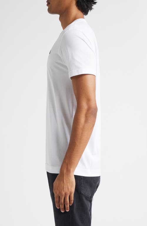 Dolce & Gabbana White Crewneck T-shirt With Logo Lettering Print On The Front In White