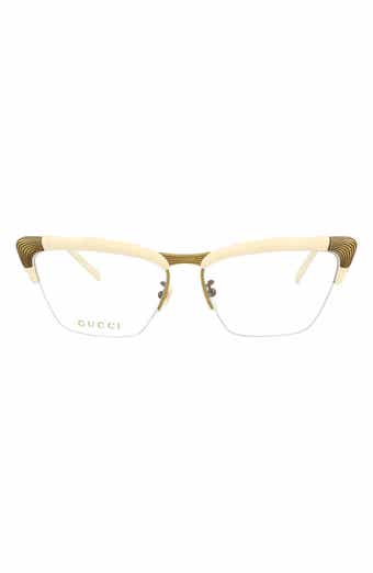 Gucci 58mm Novelty Square Optical Glasses