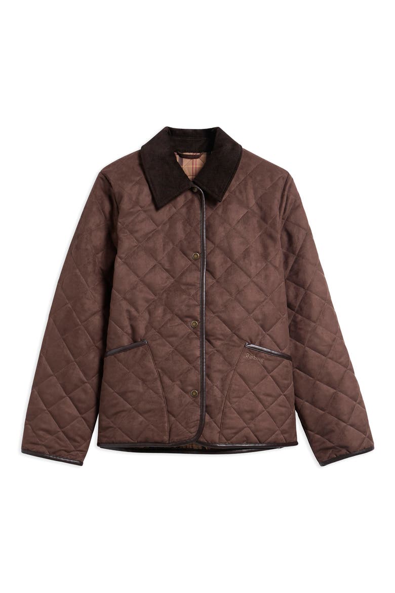 Sonya Quilted Jacket, Alternate, color, DK BROWN/ MUTED
